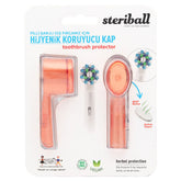 Steriball Pilli veya Şarjlı Diş Fırçaları İçin Hijyenik Diş Fırçası Kabı - Turuncu