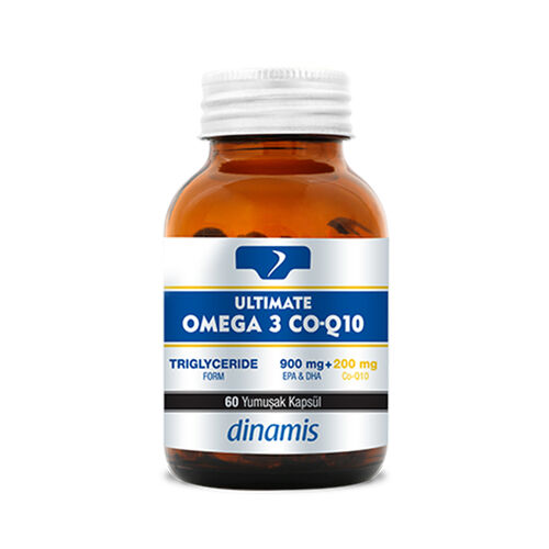 Dinamis Ultimate Omega 3 Co-Q10 İçeren Takviye Edici Gıda 60 Yumuşak Kapsül