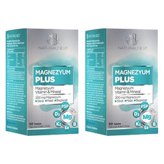 Naturalnest Magnesium Plus Takviye Edici Gıda 2 x 30 Tablet